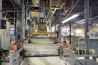 Metal finishing processing machines